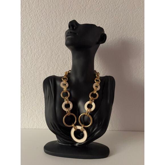 B27 Crown Trifari Necklace 1960s Audrey Hepburn Vintage Enamel Mod Mad Men - Picture 1 of 7